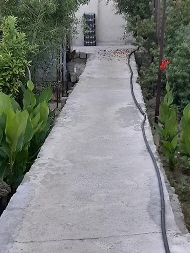 həyət üçün daşlar: Bağ sahəsi – betonlaştırılmış piyada yol və pilləkən - Sahədə mərkəzi — 3