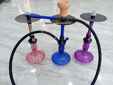 bas: Qəlyan – metal gövdəli, şüşə kolbalı tam dəst - Material: paslanmayan — 4