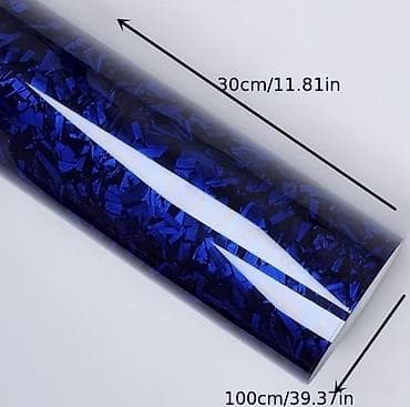 Mavi “forged carbon” effektli vinil plyonka - Rəng və naxış: Dərin