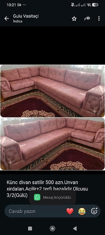 gul: Künc divan satilir 500 azn.Unvan xirdalan.Acilir+2 terfi — 1