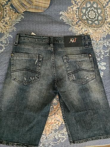 sort: Armani Exchange (A|X) denim şort - Model: Kişi denim şortu - Brend — 2