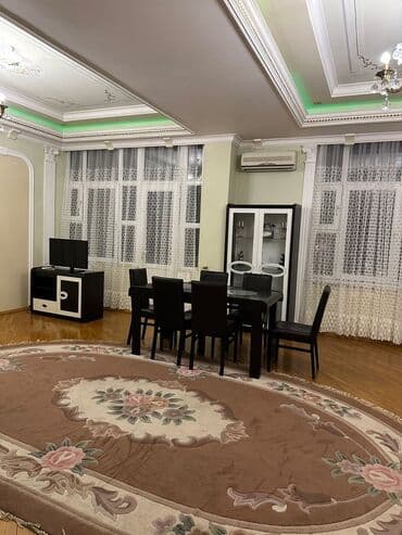 zal qonaq otagi ucun oboylar: Qonaq otağı üçün, Açılmayan, Dördbucaq masa, 6 stul — 1