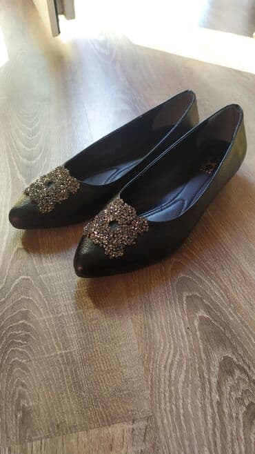 домашние женские тапочки балетки: Балетки, Размер: 39, цвет - Черный, Новый — 2