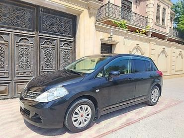 panel satisi: Nissan Tiida hatchback — qara rəng, 5 qapı, şəhər üçün qənaətcil və — 1