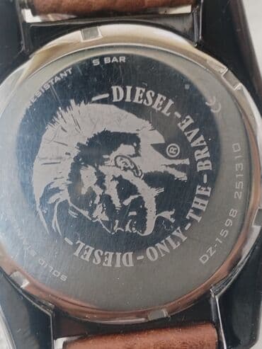 relax saat: İşlənmiş, Qol saatı, Diesel, rəng - Qara — 4