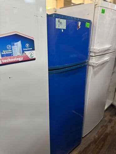 sok soyuducusu: İki qapılı soyuducu - Rəng: parlaq mavi ön panel - Üst bölmə — 1