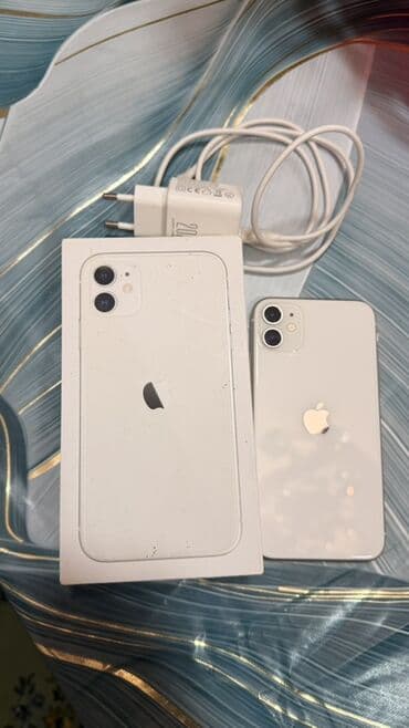 IPhone 11, 64 GB, Ağ, Face ID
