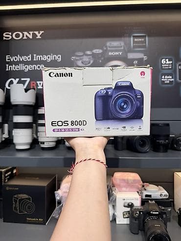 Foto və videokameralar: Canon EOS 800D – EF‑S 18‑55mm IS STM Kit - 24.2 MP APS‑C CMOS sensor — 1