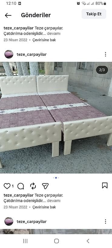 Комнатные растения: Новый, Односпальная кровать, Без подьемного механизма, Без матраса, Без выдвижных ящиков, Азербайджан — 6