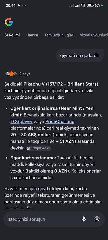Pikachu V Pokémon TCG kartı - Dəst/Set: Brilliant Stars - Kart — 2