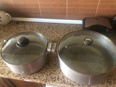 işləmiş taxda: Qazan tava hərəsi 15 m.27,30 sm ölcudə — 6