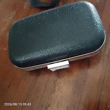 Qara zərif axşam clutch çantası - Rəng: parıltılı qara - Korpus lalafo.az -da Qara zərif axşam clutch çantası - Rəng: parıltılı qara - Korpus