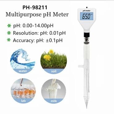 baku electronics: PH metr MODEL PH-98211 Çoxməqsədli rəqəmsal turşuluq ölçən test — 2