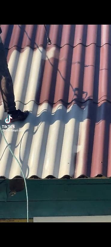 ремонт и строительство домов: Xidmət: Eternit/profilli şifer damların yerində rənglənməsi və bərpası — 2