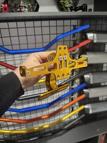 evakuator nomresi: Motosiklet üçün universal nömrə nişanı dayağı - Material — 2
