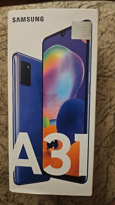 telefon a 32: Samsung Galaxy A31, 64 GB, rəng - Göy, Barmaq izi, Sensor, İki sim kartlı — 5