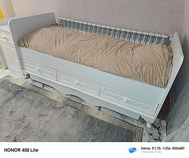 bellona mebel: Oğlan və qız üçün, İşlənmiş, Dördbucaq, Beşik, Matras ilə, Yellənmə mexanizm ilə — 4