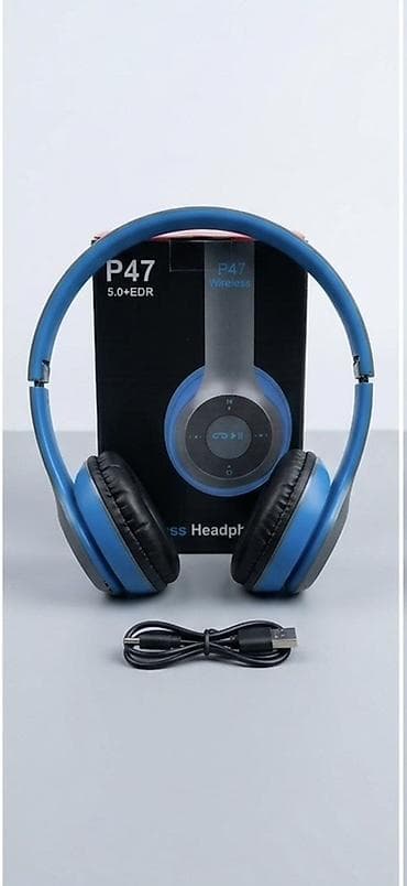 apple ipod touch: YENİ! P47 Wireless Bluetooth Qulaqliqlar (Heç işlanmayib, Qutuda) — 2