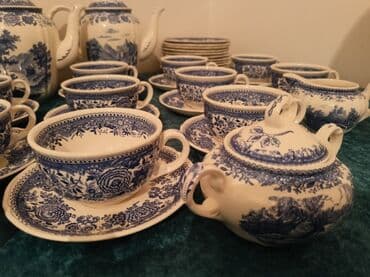 alman servisi: Çay dəsti, rəng - Ağ, Farfor, Villeroy & Boch, Almaniya — 6