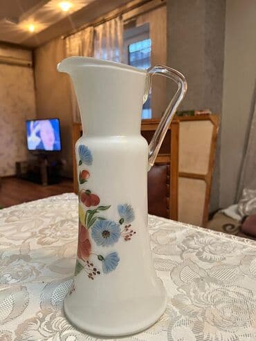 şüşe qablar: Sup qabları, 1 əd, rəng - Ağ, Şüşə, Çexiya — 1