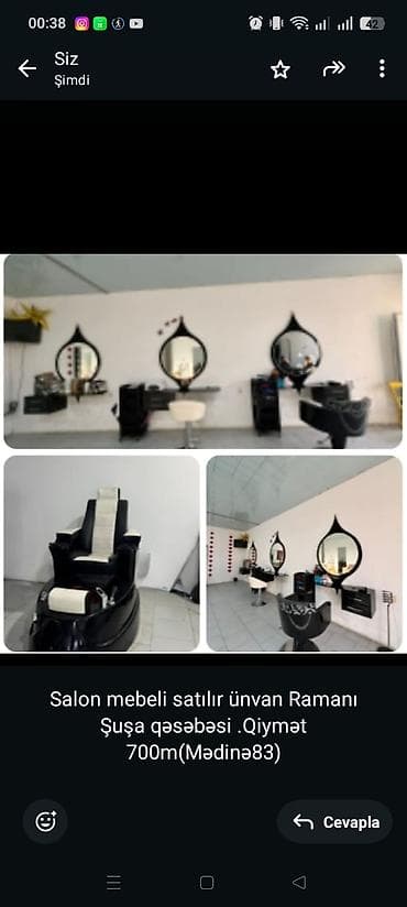 Salon mebeli satılır ünvan Ramanı Şuşa qəsəbəsi .Qiymət 700m(Mədinə83) — 1