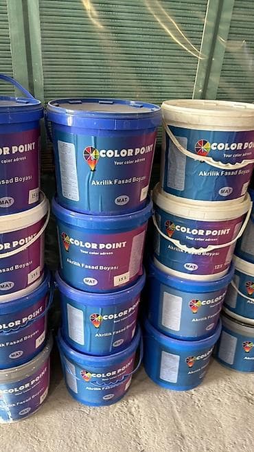 Taxta üçün boyalar: Akril Fasad üçün boya, 15 kq, Suya davamlı — 1
