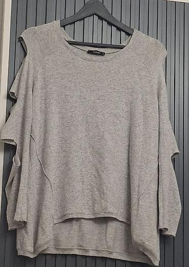 ucuz sepler: Qara rəngdə qadın cins şalvarı və boz rəngdə uzunqol köynək satilib — 5