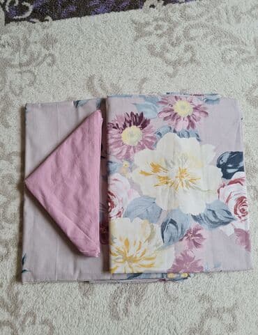 pastel dəstləri: Новый Для взрослых Односпальное 4 сезона Хлопок Комплект постельного белья, Самовывоз — 3