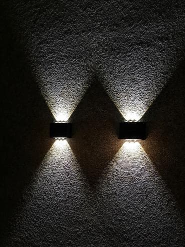 plasmas panel: Günəş enerjili LED divar lampası - İki tərəfli işıqlandırma: Üst və — 1