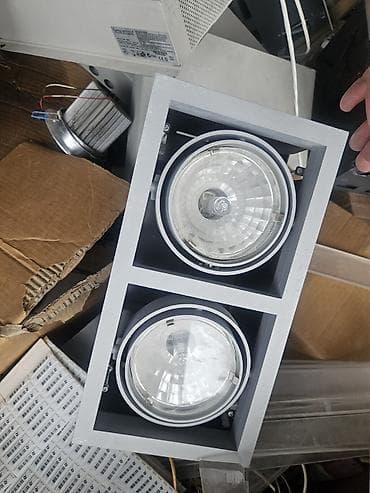 Divar kağızları, oboy: Daxili tavan üçün LED spot işıqlar və kvadrat tip proyektor kasetlər — 3