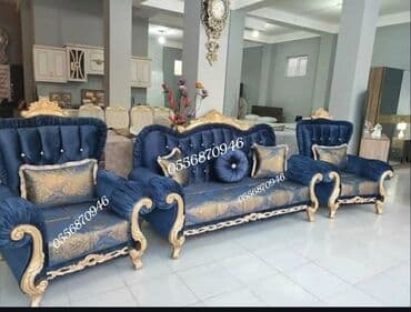 Sifarişlə mebel: Divan, Qonaq otağı üçün, Parça, Bazalı, Açılan — 12