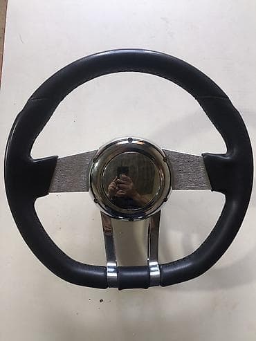 oblisovkalar vaz: Sükan çarxı – universal tuninq modeli - Material: qara dəri ilə — 1