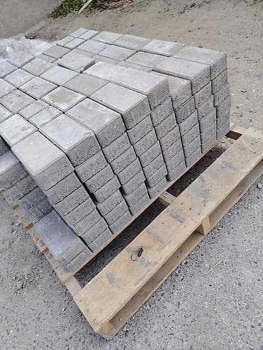 Beton bloklar: Beton səki daşları (brusçatka) - Material: vibropress beton - Rəng — 1