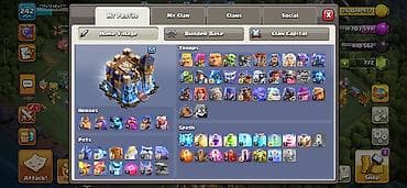 gamestation 3: Clash of clans hesabı.242 səviyyə.Hal hazırda oynanılan — 3