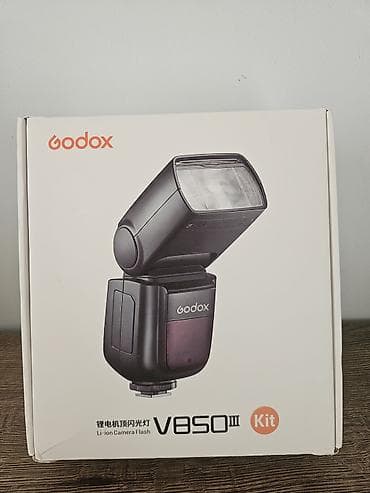 3v adapter: Godox V850 III Kit – Li-ion kamera flaşı - Güclü və sürətli: Yüksək — 1