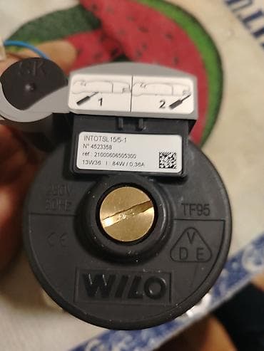 Toxumlar: Wilo dövriyyə nasosu – INTOTSL 15/5-1 Texniki göstəricilər: - Model — 1