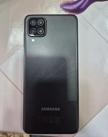 micro sd 1tb: Samsung Galaxy A12, 64 GB, rəng - Qara, Barmaq izi — 1