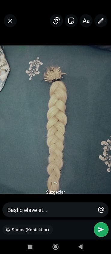 Qaynaq üçün saçlar Təbii İşlənmiş