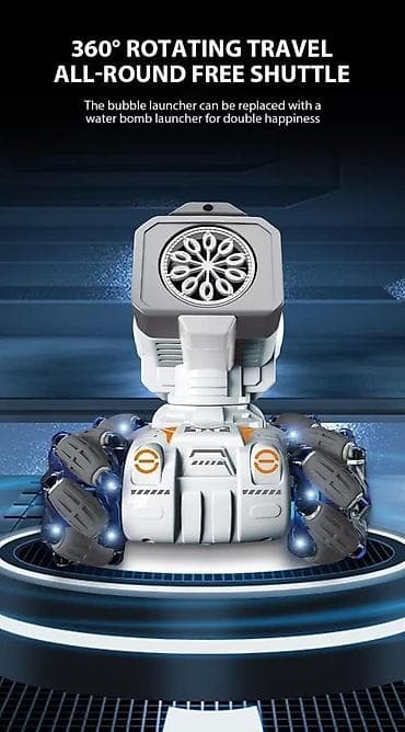 360derece dönən Çox funksiyali pult ile idare olunan Köpük atan maşın