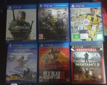 kassetlər: Диски playstation ведьмак - 15 манат the order - 10 манат fifa 17 - — 1