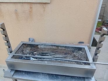 kabab şiş: Manqal, Kömür, Tənzimlənən hündürlük — 1