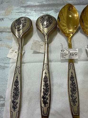 klyonka sufre: Şimal Çern (Северная Чернь) zavodunun gümüş masa dəsti - Material — 4