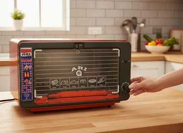 mini sobalar qiymetleri: Duxovka Elektrik, rəng - Qırmızı, Ayrıca dayanan, İşlənmiş — 2