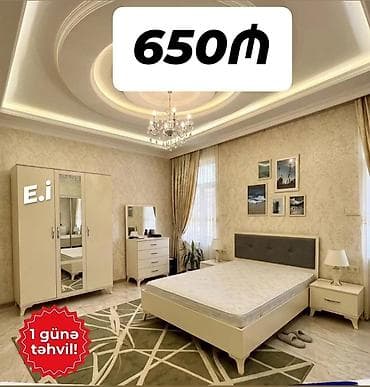 carpayı 2 mərtəbə: 2 təknəfərlik çarpayı, Dolab, Komod, Termo, Yeni — 1