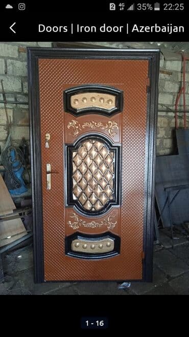 двери межкомнатные баку: 140 azn dən başlayan demir qapılar tək satılan qapılar 160 azn — 11