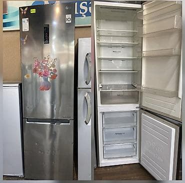 boyuk soyuducu: 2 qapılı LG Soyuducu Satılır, rəng - Gümüşü — 1