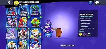 10 line: Brawl Stars hesabı təcili satılır. 12 əfsanəvi, 7 hipersarj skini — 7