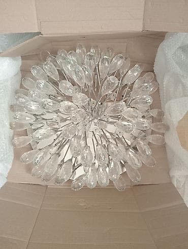 parda tul: Led Çılçıraq, 4 və daha çox lampa, Xrustal — 2