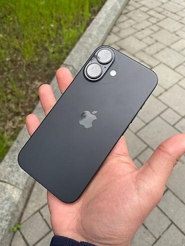 iphon xr: IPhone 16, 128 GB, Qara, Simsiz şarj, Face ID — 1