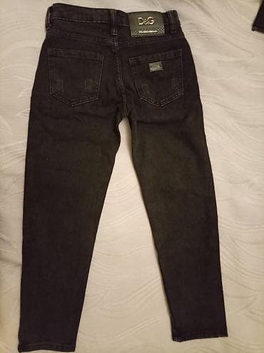 Qara rəngli D&G cins şalvar 7 yaş — 2